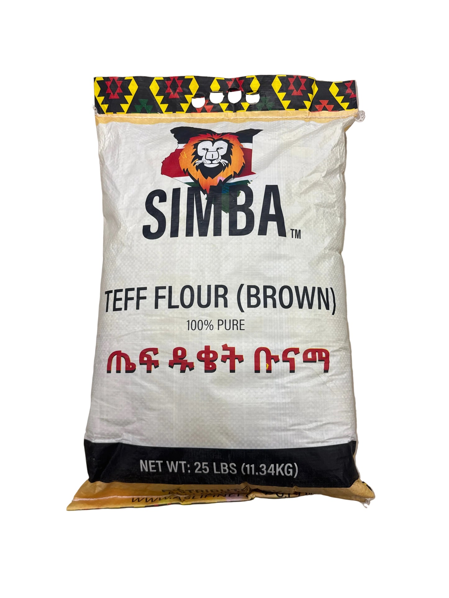 SIMBA TEFF BROWN FLOUR. 25 lbs