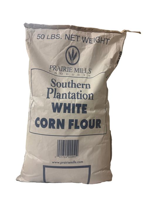 Southern plantation white corn flour 50 lbs